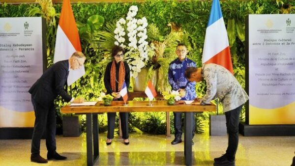 Indonesia-Prancis Teken Kerja Sama Perfilman, Musik, hingga Cagar Budaya